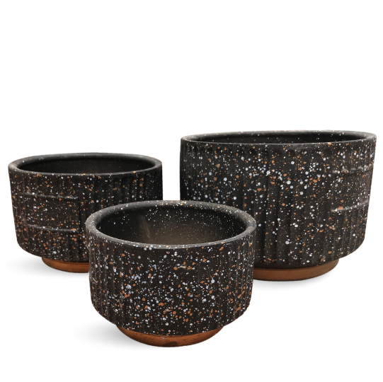 Round Planter Pot For Indoor Potted Plants Set of 3