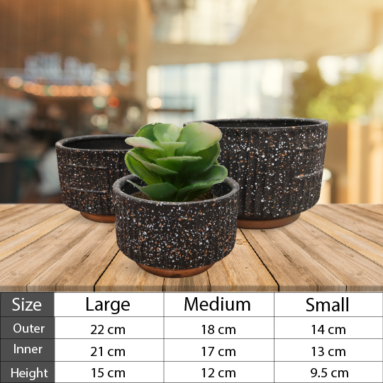 Round Planter Pot For Indoor Potted Plants Small, Medium , Large