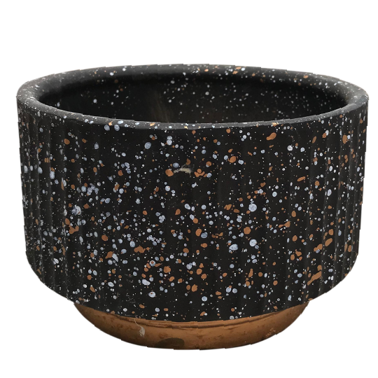 Round Planter Pot For Indoor Potted Plants - Black Plant Pot