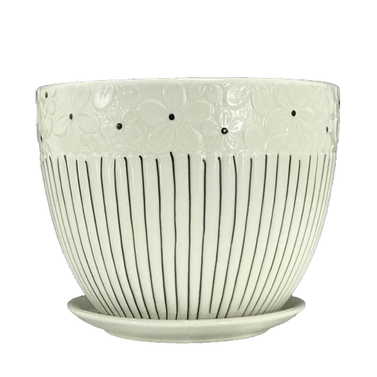 Ceramic Pot - White Ceramic Pot Large